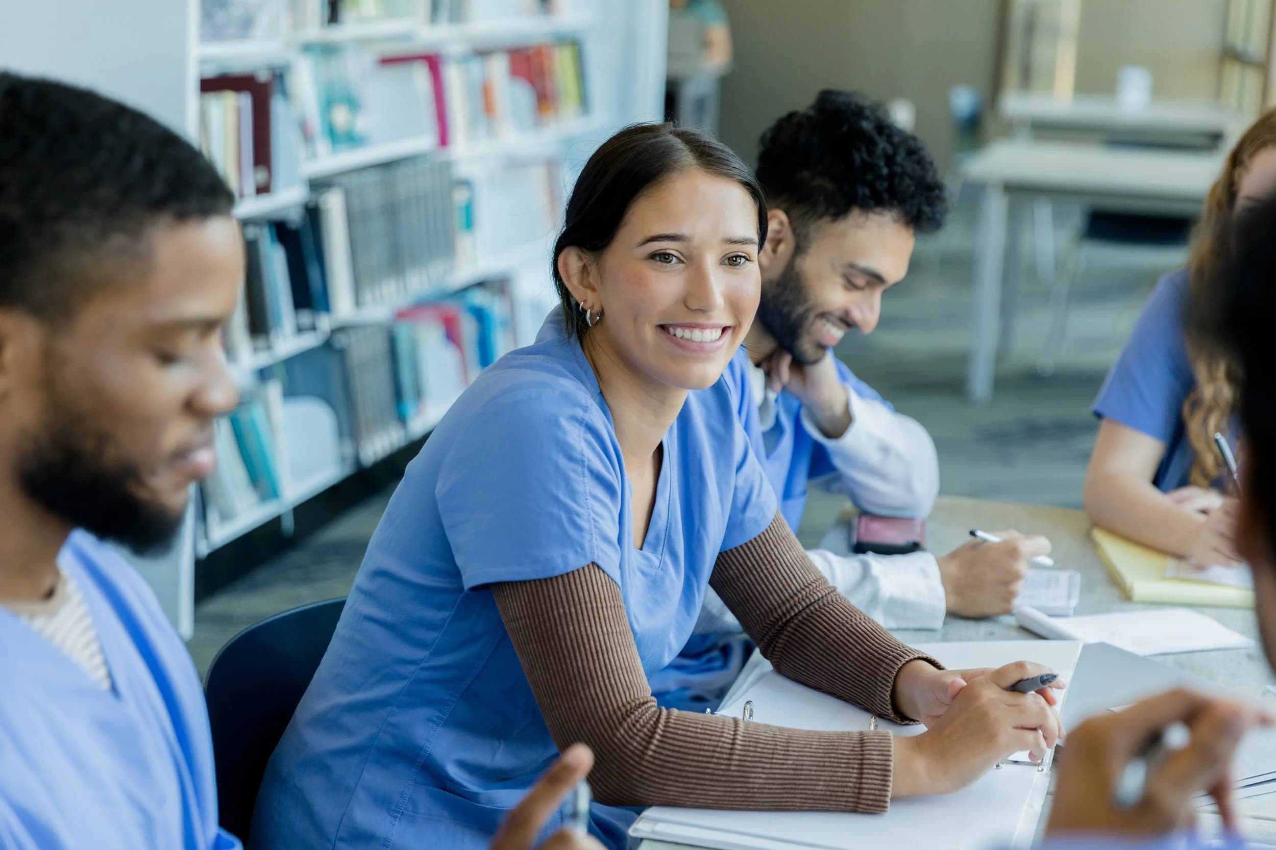 Healthcare professional caring for a patient