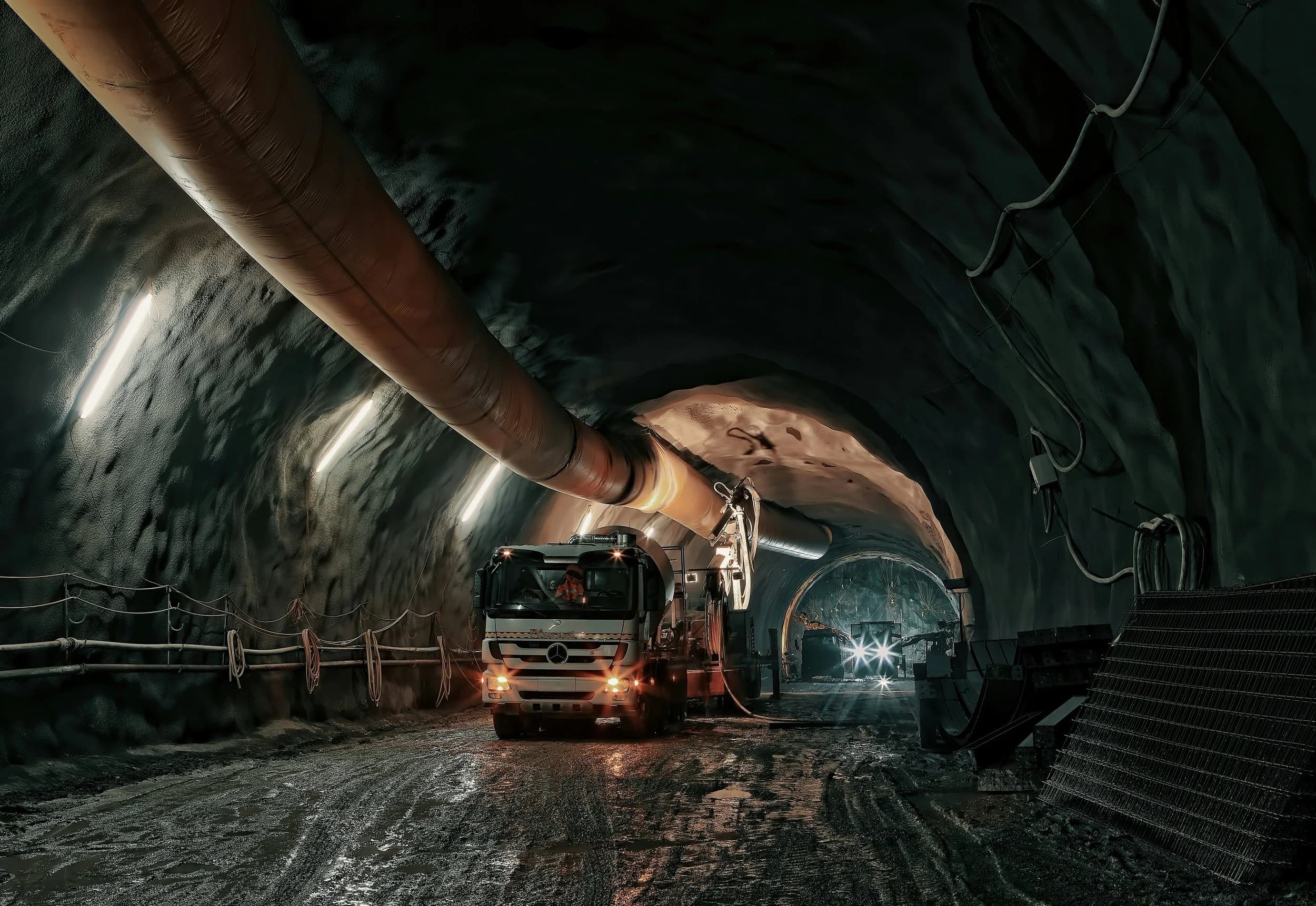 Mining operation in the Australian landscape